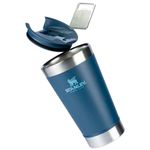 copo térmico stanley com tampa navy 473ml (mp)