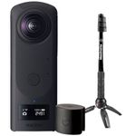 câmera ricoh theta z1 51gb 360 com tripé manfrotto 360 e capa para lente (mp)