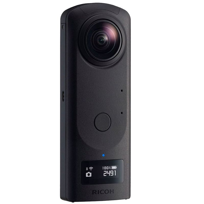 câmera ricoh theta z1 51gb 360 com tripé manfrotto 360 e capa para lente (mp)