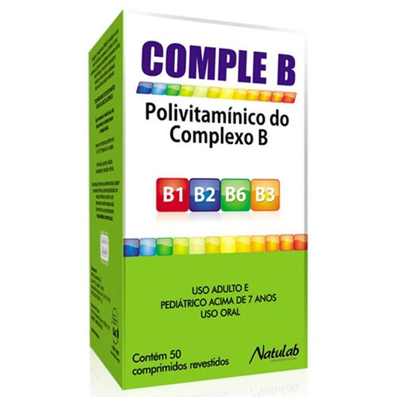comple b 50 comprimidos revestidos natulab similar