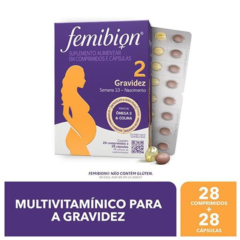 femibion 2 gravidez 28 comprimidos e 28 cápsulas