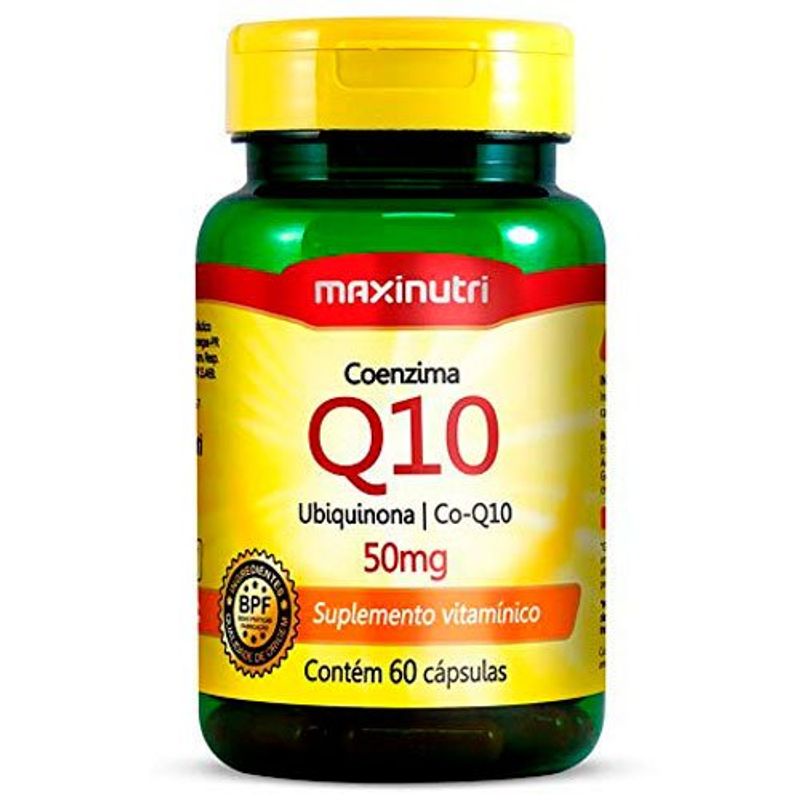 coenzima q10 50mg 60 cápsulas maxinutri