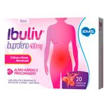ibuliv 400mg 20 cápsulas ibuprofeno ems similar