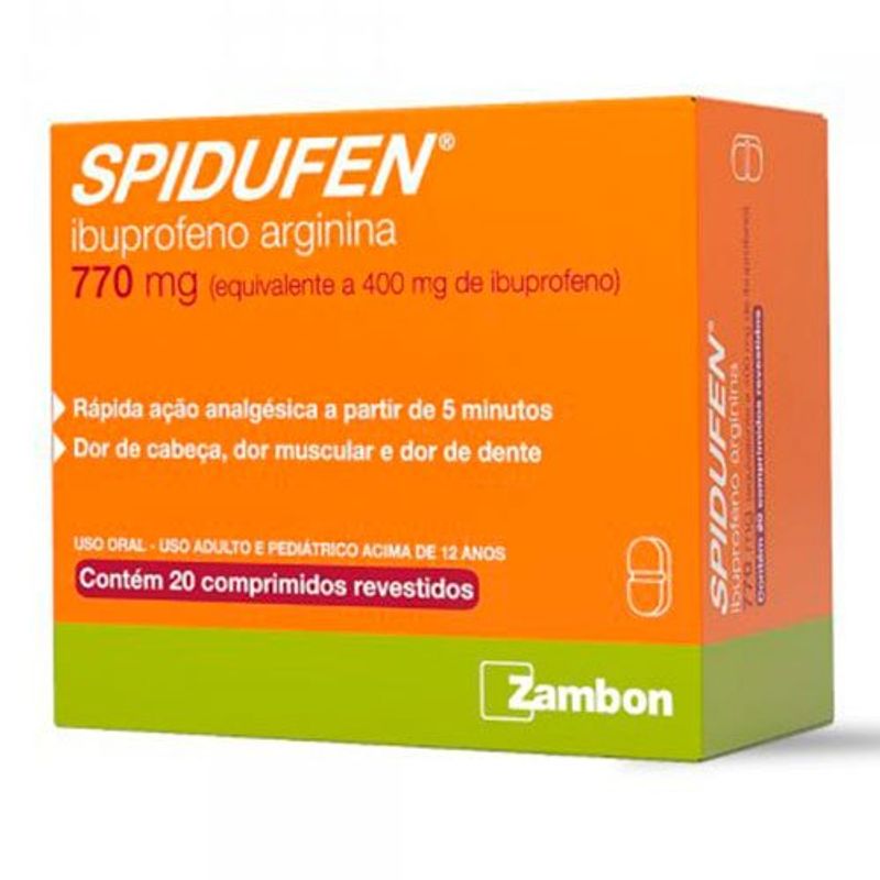 spidufen 770mg 20 comp rev ibuprofeno arginina zambon