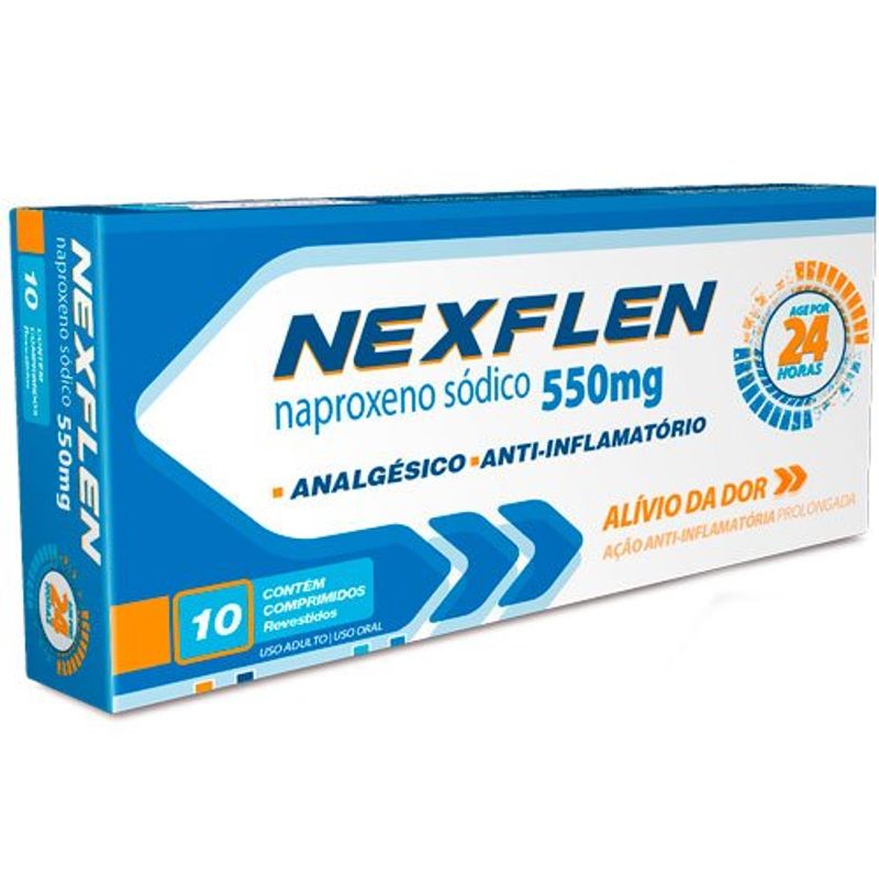 nexflen 550mg 10 comprimidos revestidos legrand
