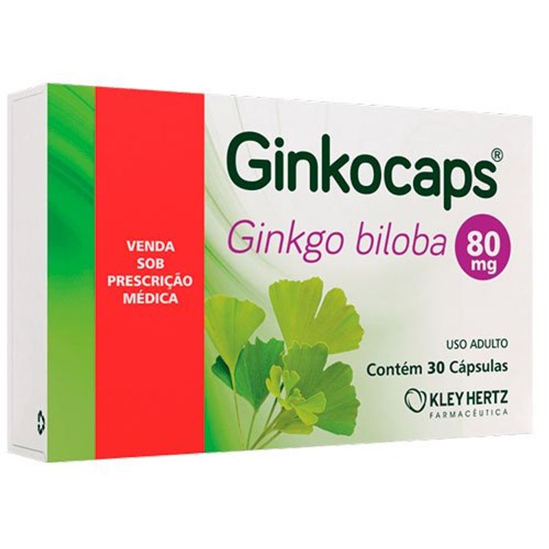 ginkocaps 80mg 30 cápsulas kley hertz