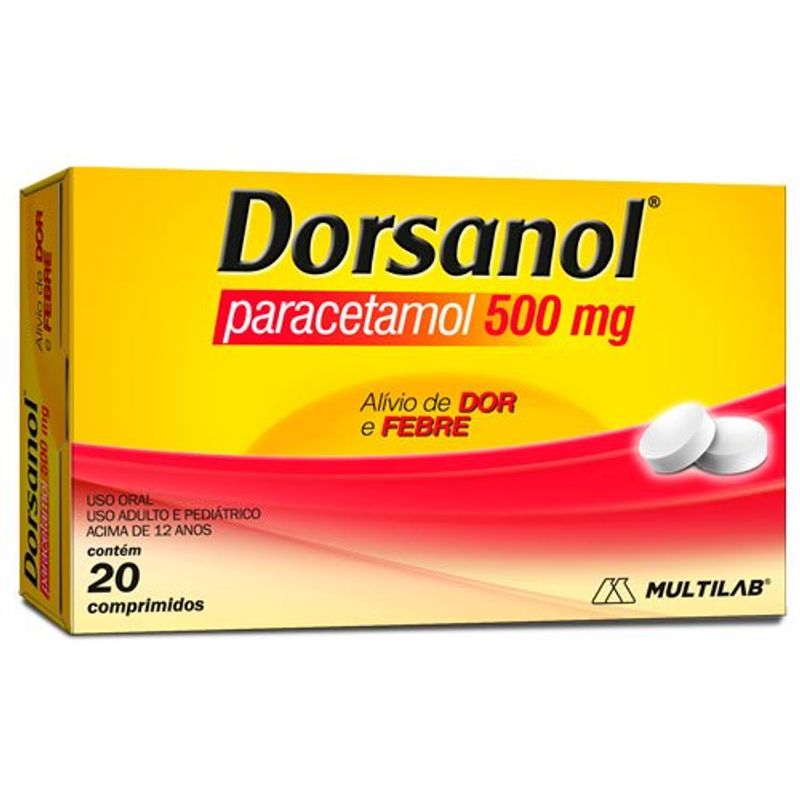 dorsanol 500mg 4 comprimidos revestidos multilab