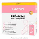 lavitan pré- natal multi + ômega 3 dha 30 comprimidos revestidos + 60 cápsulas