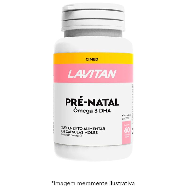 lavitan pré- natal multi + ômega 3 dha 30 comprimidos revestidos + 60 cápsulas