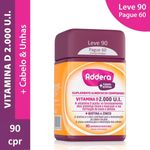 addera + cabelo e unhas 90 comprimidos revestidos mantecorp