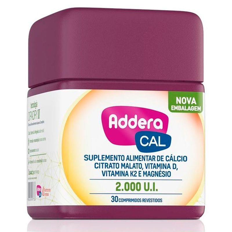 addera cal 2.000ui 30 comprimidos revestidos mantecorp