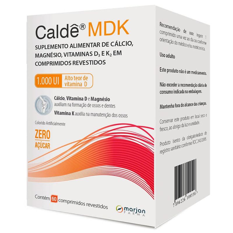 caldê mdk 1.000ui 60 comprimidos revestidos marjan