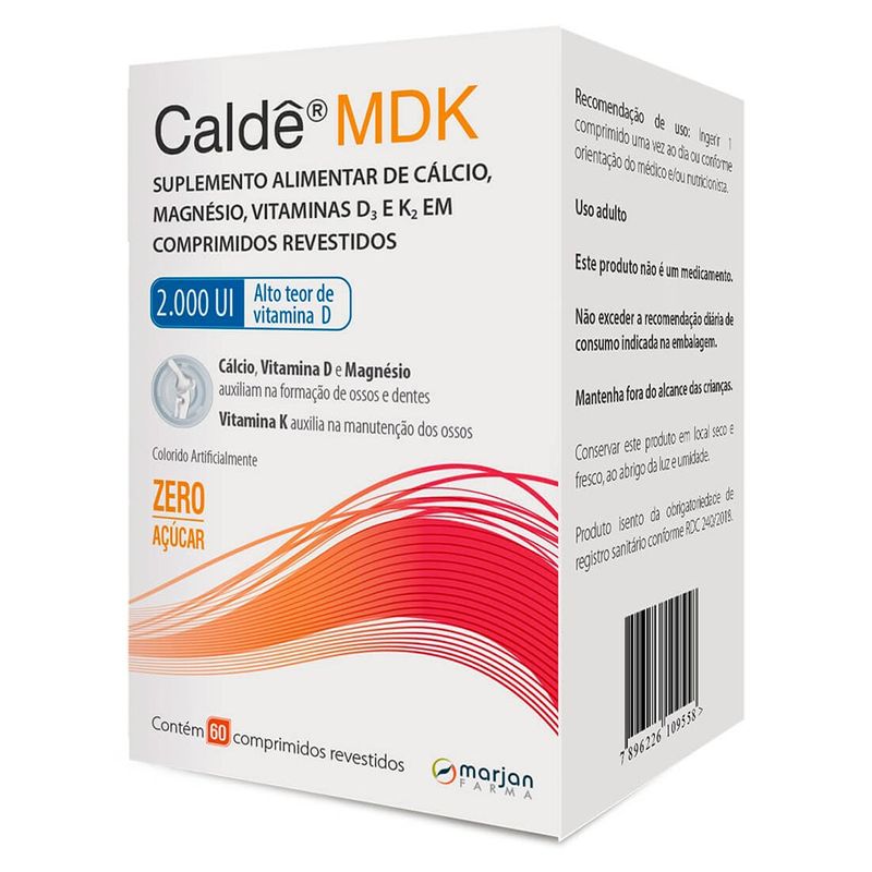caldê mdk 2.000ui 60 comprimidos revestidos marjan