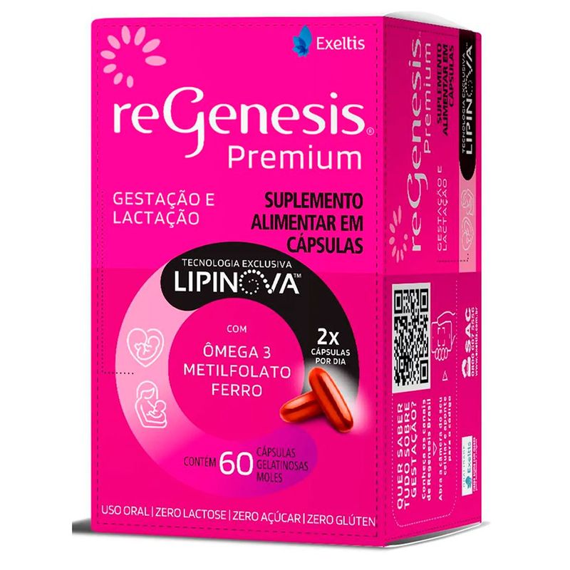 regenesis premium lipinova 60 cápsulas