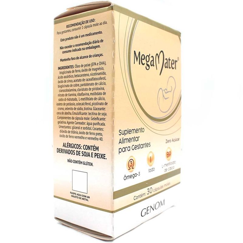 mega mater 30 cápsulas moles genom