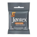 preservativo lubrificado jontex marathon 3 unidades