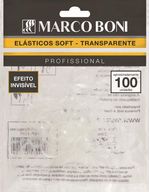 elastico para cabelo marco boni soft transparente 100unidades