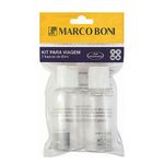 kit para viagem marco boni frasco 80ml 2 unidades