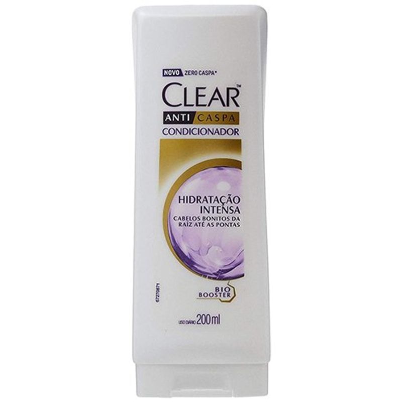 condicionador feminino clear anticaspa hidratação intensa 200ml