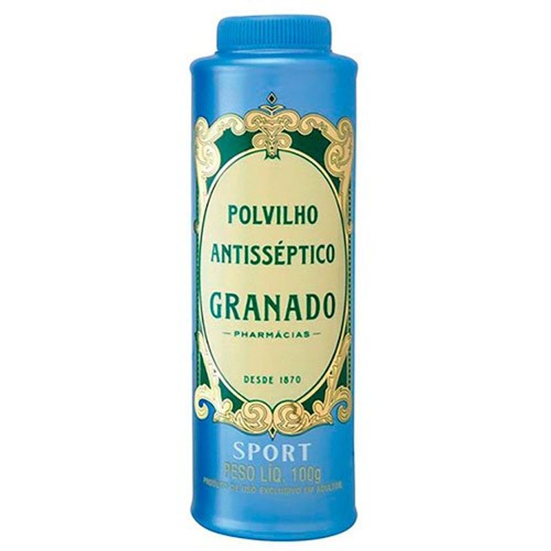 talco granado polvilho antisséptico sport 100g