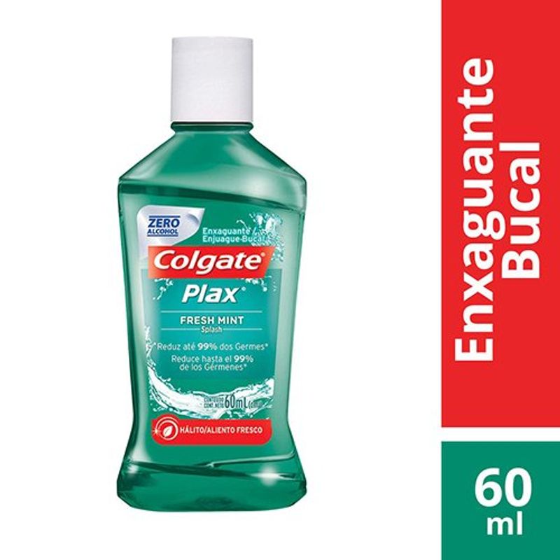 antisséptico bucal colgate plax fresh mint 60ml