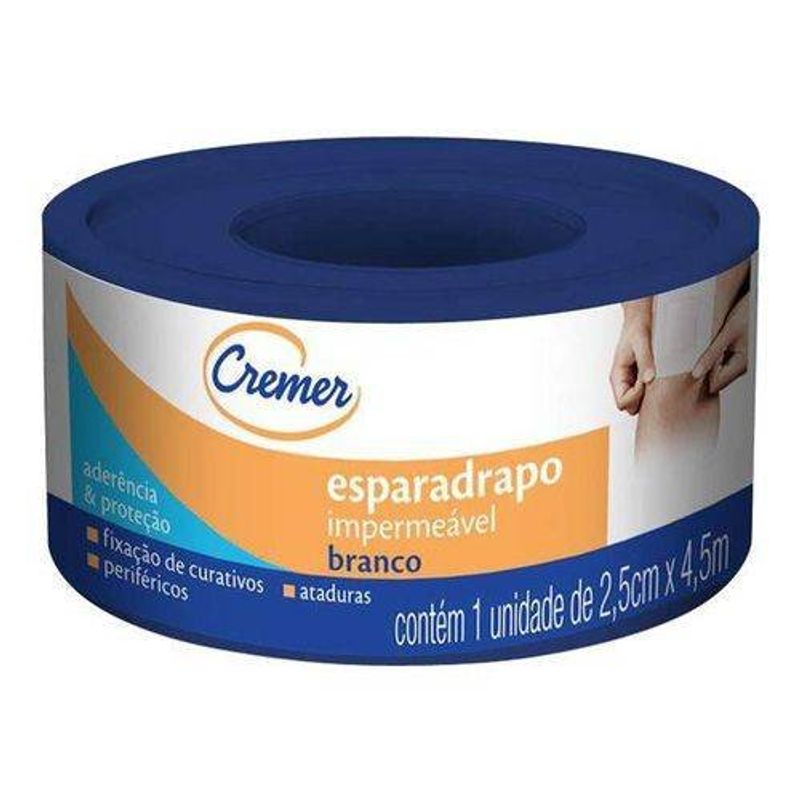 esparadrapo cremer branco 2,5cm x 4,5m