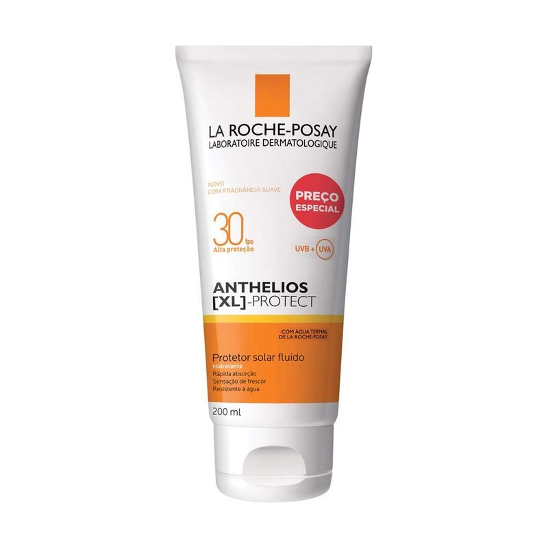 protetor solar la roche anthelios xl protect fluido corporal fps 30 200ml