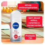 desodorante roll on nivea dry comfort 50ml