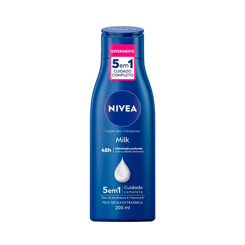 hidratante corporal nivea milk 200ml