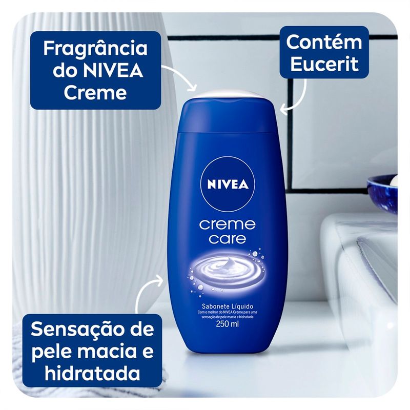 sabonete líquido nivea creme care 250ml