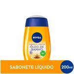 sabonete líquido nivea natural oil com óleo 200ml
