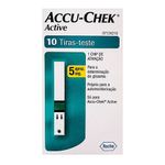 tira reagente glicemia roche accu-chek active com 10 tiras