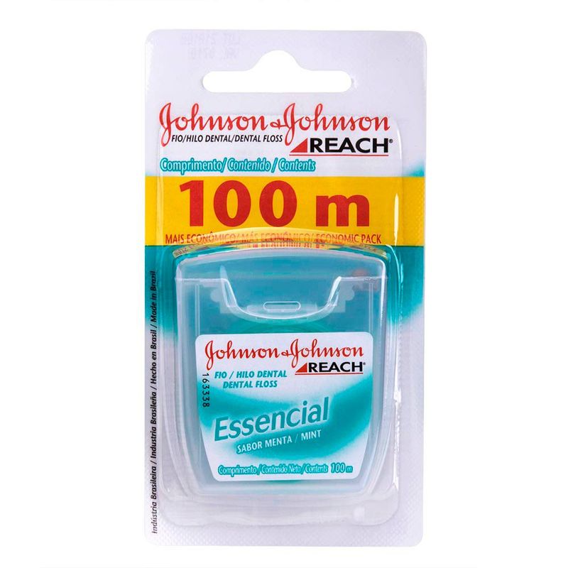 fio dental johnson & johnson essencial menta 100m
