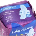 absorvente sempre livre max noturno cobertura seca 8 unidades