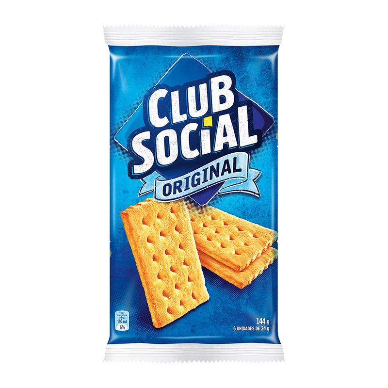 bolacha club social original 144g