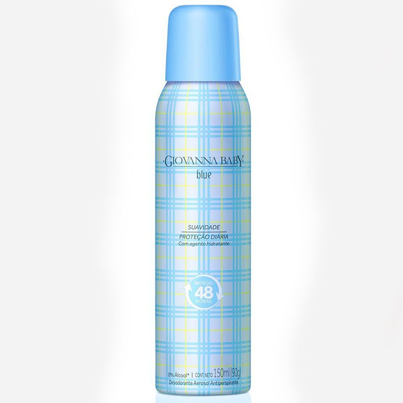desodorante antitranspirante aerosol giovanna baby blue 90g