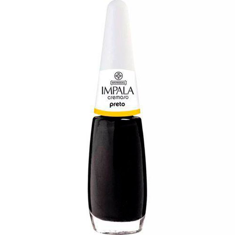 esmalte impala cremoso preto 7,5ml