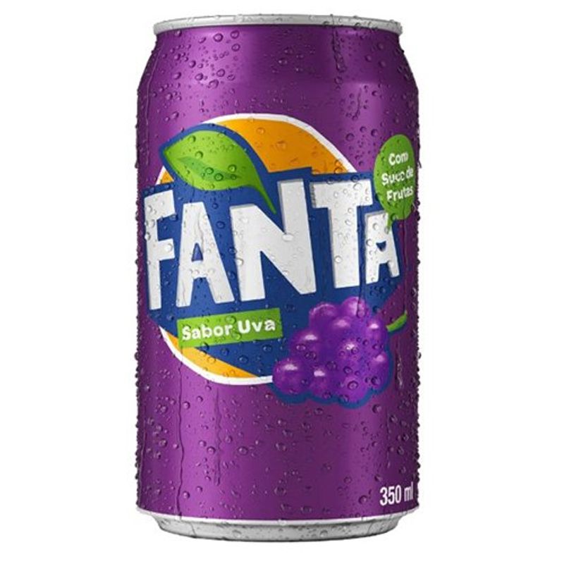 refrigerante fanta uva em lata 350ml