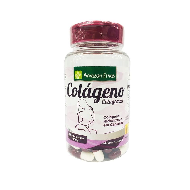 alimento nutricional e funcional amazon ervas colágeno colagemax 60 cápsulas 300mg