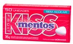 pastilhas mentos kiss morango lata 35g