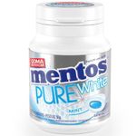 goma de mascar mentos pure white 56g