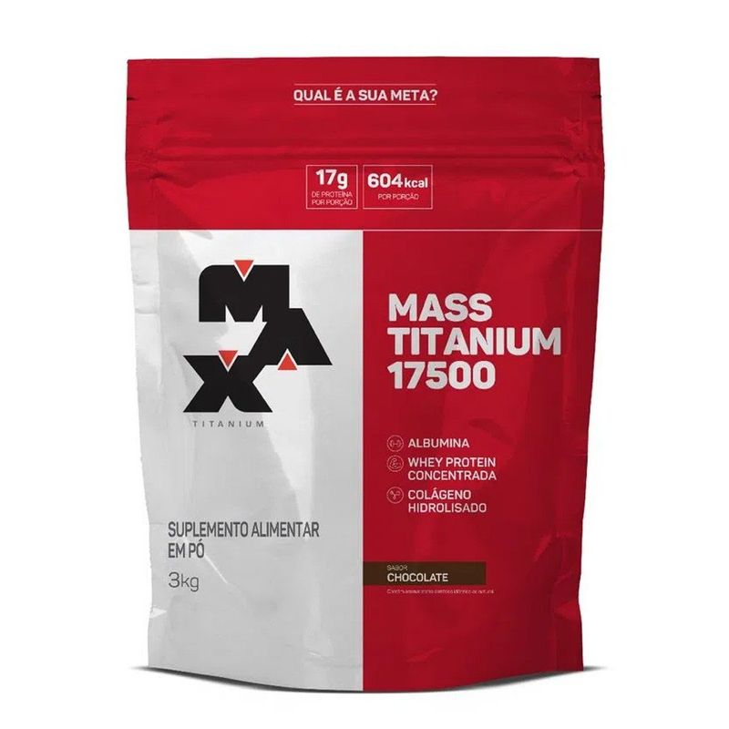suplemento max titanium mass chocolate saco 3kg