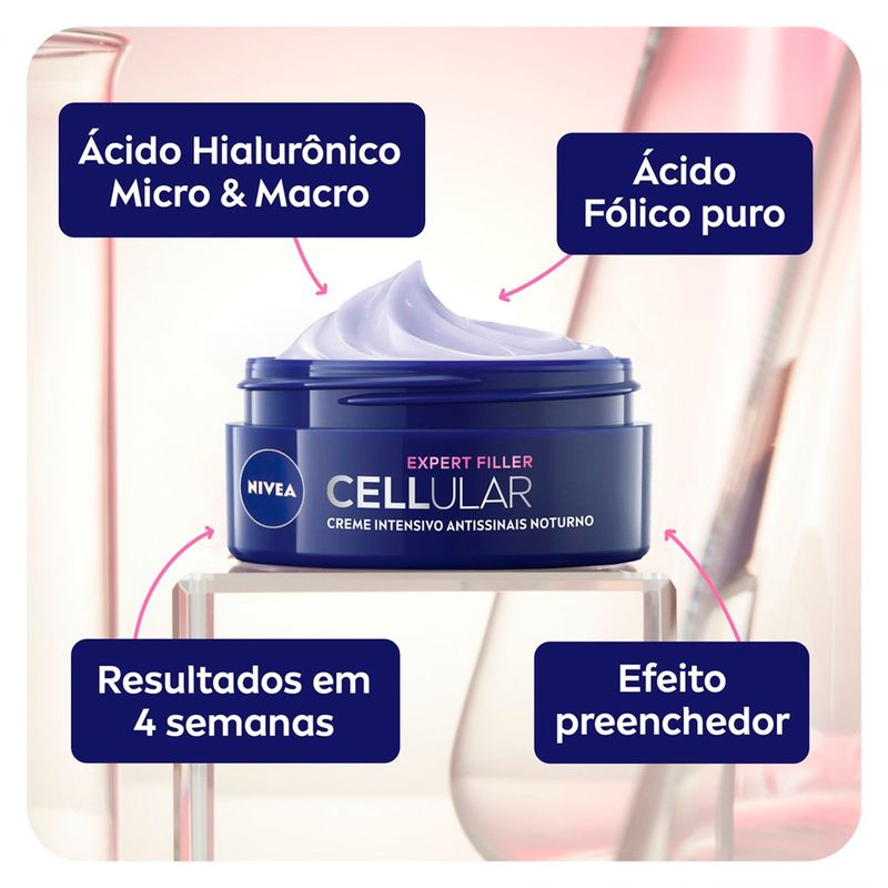 creme facial nivea antissinais noite 49g