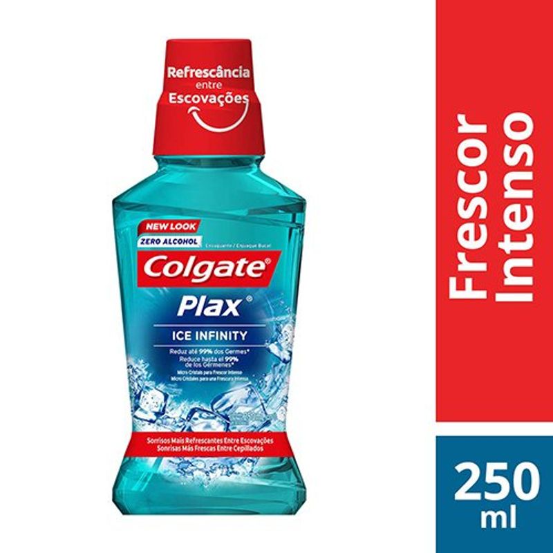 antisséptico bucal colgate plax ice infinity 250ml