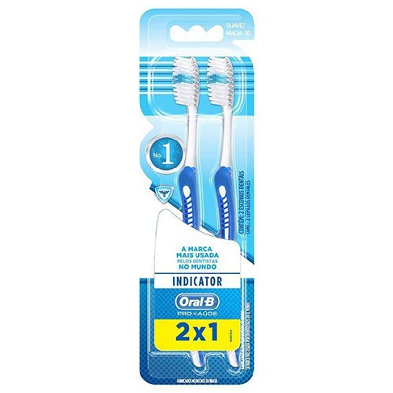 escova oral-b indicator plus 30 leve 2 pague 1 2 unidades