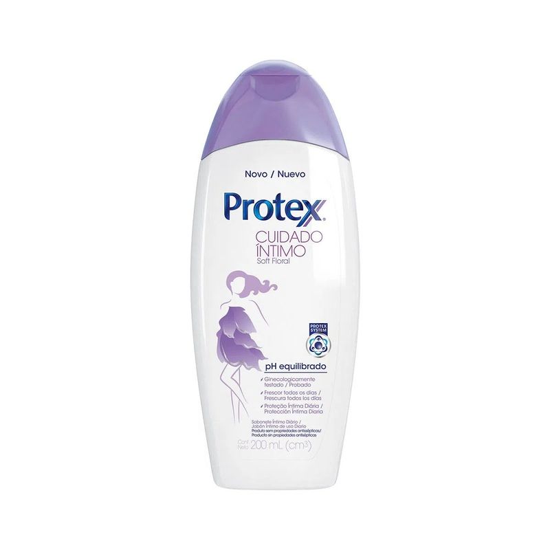 sabonete líquido íntimo protex soft floral 200ml