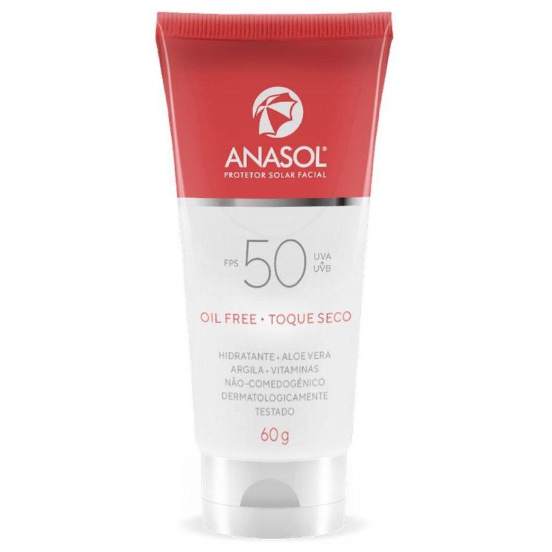protetor solar facial anasol fps 50 60g
