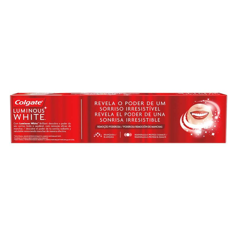 creme dental colgate luminous white brilliant 140g