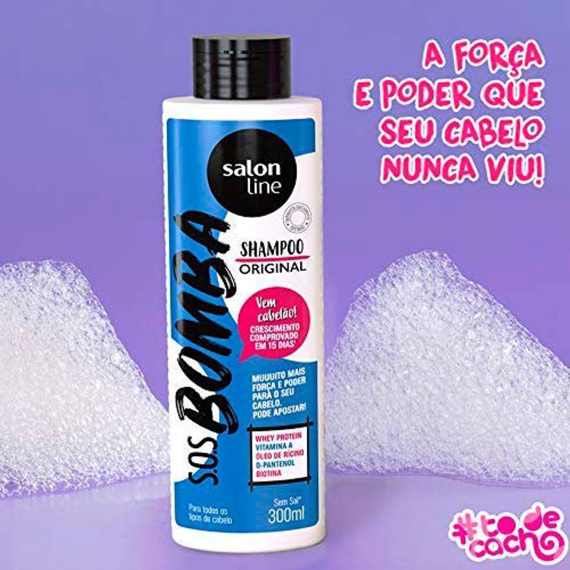 shampoo salon line sos bomba original 300ml