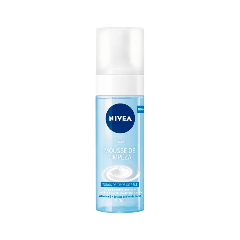 mousse de limpeza facial nivea 150ml